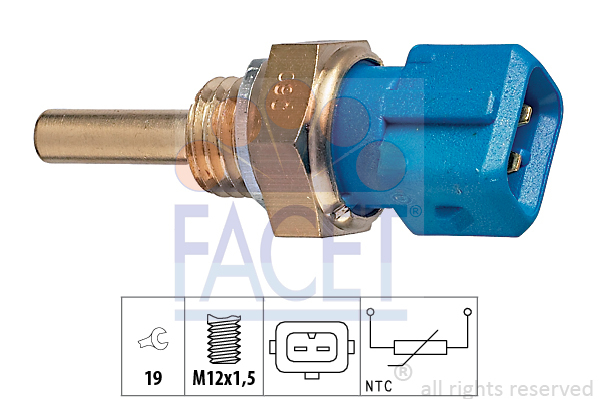 Czujnik, Made in Italy - OE Equivalent 7.3128 FACET EPS