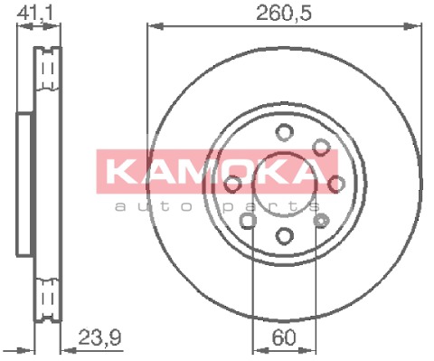 Tarcza hamulcowa, KAMOKA Tarcza hamulcowa, KAMOKA