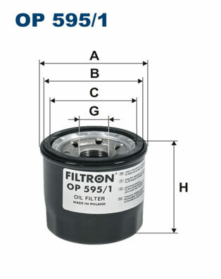 Filtr oleju OP 595/1 FILTRON WIX