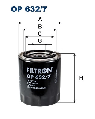 Filtr oleju OP 632/7 FILTRON WIX