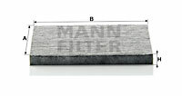 Filtr kabinowy przeciwpyłkowy CUK 2035 MANN-FILTER MANN+HUMMEL GMBH