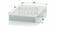 Filtr kabinowy przeciwpyłkowy CU 1629 MANN-FILTER MANN+HUMMEL GMBH