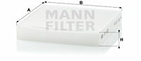 Filtr kabinowy przeciwpyłkowy CU 1835 MANN-FILTER MANN+HUMMEL GMBH