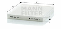 Filtr kabinowy przeciwpyłkowy CU 2043 MANN-FILTER MANN+HUMMEL GMBH