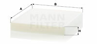 Filtr kabinowy przeciwpyłkowy CU 26 021 MANN-FILTER MANN+HUMMEL GMBH
