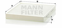 Filtr kabinowy przeciwpyłkowy CU 2757 MANN-FILTER MANN+HUMMEL GMBH