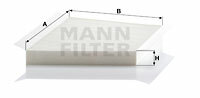 Filtr kabinowy przeciwpyłkowy CU 3172 MANN-FILTER MANN+HUMMEL GMBH