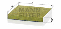 Filtr kabinowy przeciwpyłkowy, FreciousPlus FP 2043 MANN-FILTER MANN+HUMMEL GMBH