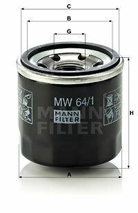Filtr oleju MW 64/1 MANN-FILTER MANN+HUMMEL GMBH