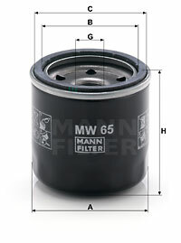 Filtr oleju MW 65 MANN-FILTER MANN+HUMMEL GMBH