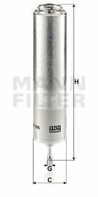 Filtr paliwa WK 5001 MANN-FILTER MANN+HUMMEL GMBH