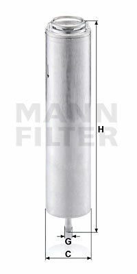 Filtr paliwa WK 5002 x MANN-FILTER MANN+HUMMEL GMBH