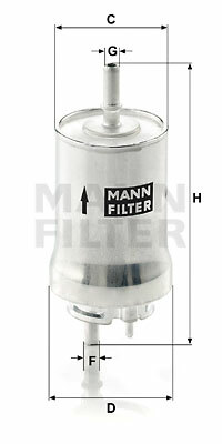 Filtr paliwa WK 59 x MANN-FILTER MANN+HUMMEL GMBH