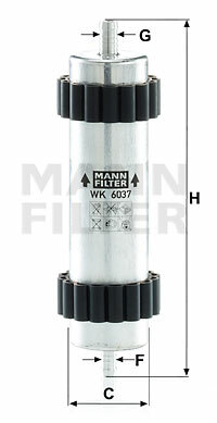 Filtr paliwa WK 6037 MANN-FILTER MANN+HUMMEL GMBH