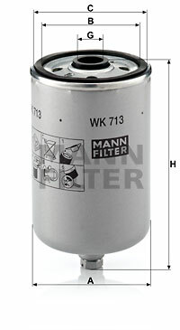 Filtr paliwa WK 713 MANN-FILTER MANN+HUMMEL GMBH