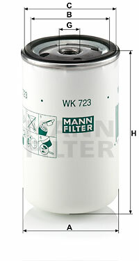 Filtr paliwa WK 723 MANN-FILTER MANN+HUMMEL GMBH