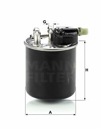 Filtr paliwa WK 820/14 MANN-FILTER MANN+HUMMEL GMBH