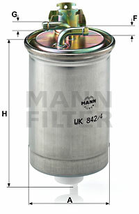 Filtr paliwa WK 842/4 MANN-FILTER MANN+HUMMEL GMBH