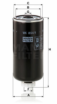 Filtr paliwa WK 854/1 MANN-FILTER MANN+HUMMEL GMBH