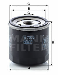 Filtr oleju W 7035 MANN-FILTER MANN+HUMMEL GMBH