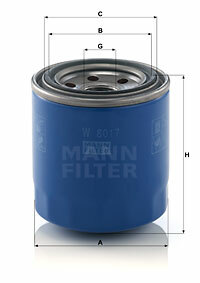 Filtr oleju W 8017 MANN-FILTER MANN+HUMMEL GMBH