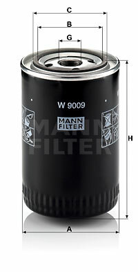 Filtr oleju W 9009 MANN-FILTER MANN+HUMMEL GMBH
