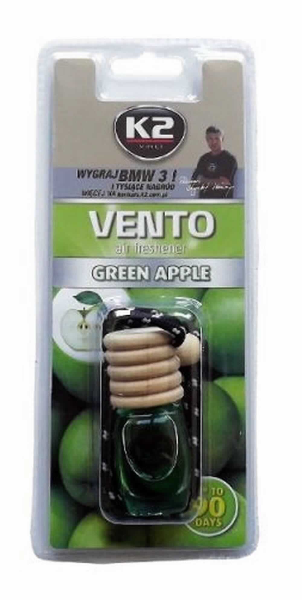 Odświeżacz Powietrza Vento Zielone Jabłko 8ML K2 Vento Zielone Jabłko 8ML  K2
