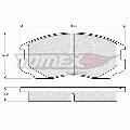 klocki hamulcowe, zestaw - przód do Mitsubishi, 12-91, TOMEX-C w ofercie sklepu e-autoparts.pl 