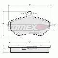 klocki hamulcowe, zestaw - przód do Audi, 13-12, TOMEX-C w ofercie sklepu e-autoparts.pl 