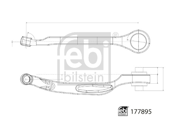 Wahacz zawieszenia koła przód L (z łożyskiem; z nakrętką; z przegubem nośnym / prowad do Mercedesa, 177895, FEBI BILSTEIN w ofercie sklepu e-autoparts.pl 