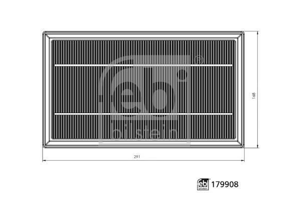 Filtr powietrza  do Renault, 179908, FEBI BILSTEIN w ofercie sklepu e-autoparts.pl 