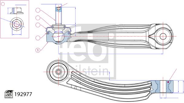 ŁĄCZNIK STABILIZATORA AUDI, VW do VW, 192977, FEBI BILSTEIN w ofercie sklepu e-autoparts.pl 