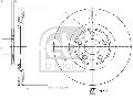Tarcza hamulcowa do Forda, 176973, FEBI BILSTEIN w ofercie sklepu e-autoparts.pl 