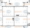 Chłodnica klimatyzacji - skraplacz do Fiata, 8FC 351 305-221, BEHR HELLA SERVICE w ofercie sklepu e-autoparts.pl 