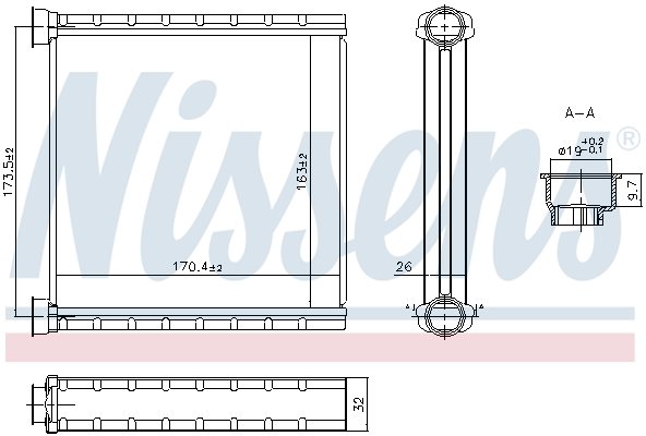 Nagrzewnica do VW, 707278, NISSENS w ofercie sklepu e-autoparts.pl 