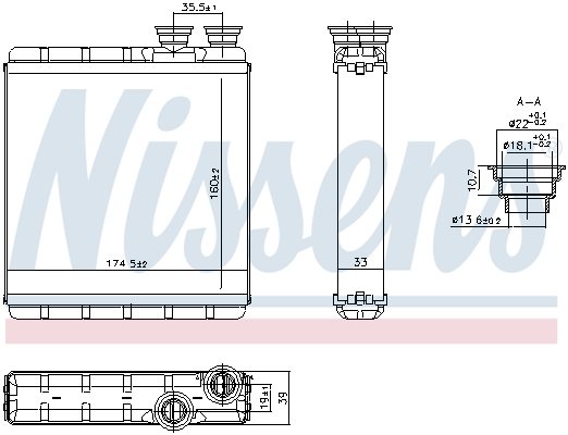 Nagrzewnica do Seata, 707302, NISSENS w ofercie sklepu e-autoparts.pl 