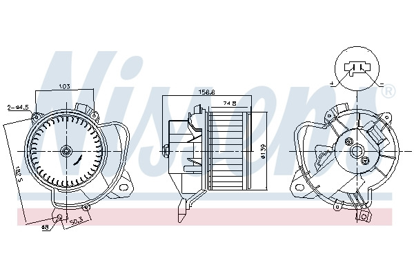 Dmuchawa  do Fiata, 87574, NISSENS w ofercie sklepu e-autoparts.pl 