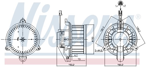 Dmuchawa do Mercedesa, 87579, NISSENS w ofercie sklepu e-autoparts.pl 