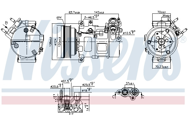 Kompresor klimatyzacji  do Volvo, 890776, NISSENS w ofercie sklepu e-autoparts.pl 