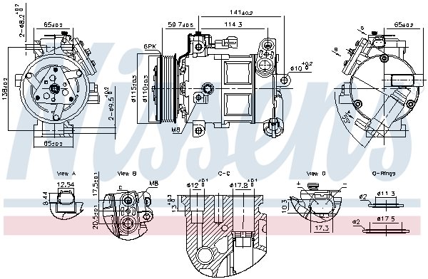 Kompresor klimatyzacji do Jeepa, 891186, NISSENS w ofercie sklepu e-autoparts.pl 