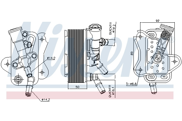 Chłodnica oleju  do BMW, 91299, NISSENS w ofercie sklepu e-autoparts.pl 