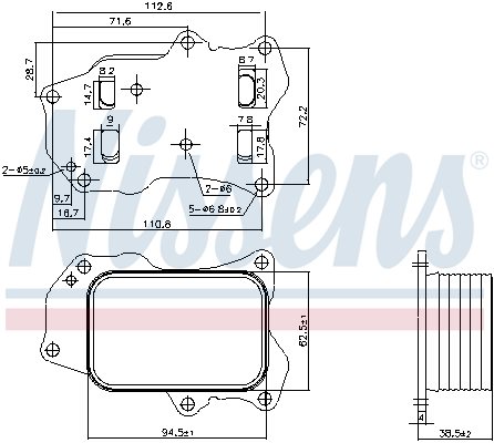 Chłodnica oleju  do Forda, 91426, NISSENS w ofercie sklepu e-autoparts.pl 