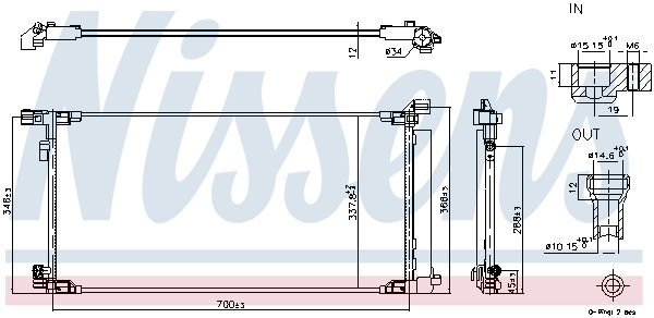 Skraplacz klimatyzacji do Toyoty, 940970, NISSENS w ofercie sklepu e-autoparts.pl 