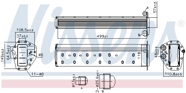 Chłodnica powietrza doładowującego do BMW, 961227, NISSENS w ofercie sklepu e-autoparts.pl 
