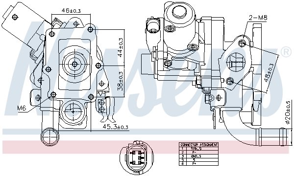 Zawór EGR do Kia, 98514, NISSENS w ofercie sklepu e-autoparts.pl 