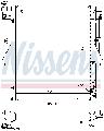 Chłodnica, układ chłodzenia silnika do Mitsubishi, 606549, NISSENS w ofercie sklepu e-autoparts.pl 