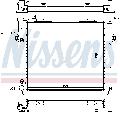Chłodnica, układ chłodzenia silnika do Jeepa, 609891, NISSENS w ofercie sklepu e-autoparts.pl 