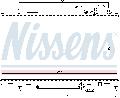 Chłodnica, układ chłodzenia silnika do Peugeota, 61297, NISSENS w ofercie sklepu e-autoparts.pl 