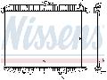 Chłodnica, układ chłodzenia silnika do Nissana, 62070A, NISSENS w ofercie sklepu e-autoparts.pl 