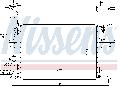 Chłodnica, układ chłodzenia silnika do Opla, 63248A, NISSENS w ofercie sklepu e-autoparts.pl 